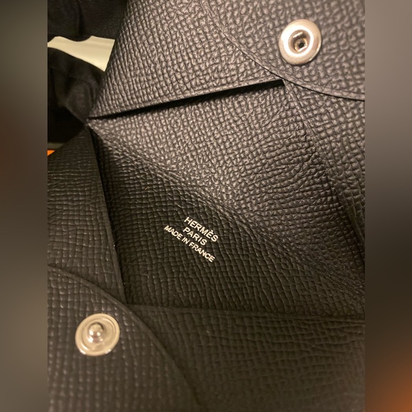 ❌SOLD❌Brand New Authentic Hermes Calvi Card Holder Wallet Epsom Calfskin Leather - Picture 5 of 7